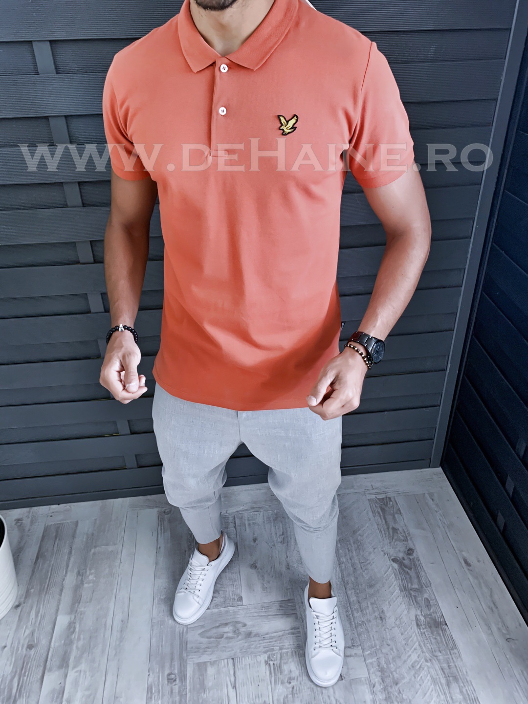 Tricou barbati portocaliu premium b1299*